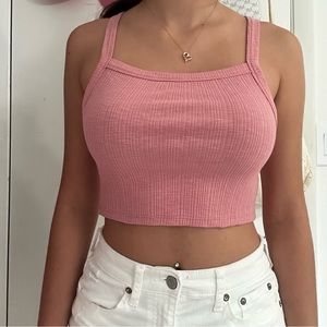 Pink Cropped Tank